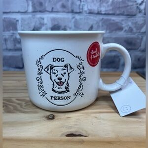 NWT Hand Painted Dog Person Mug